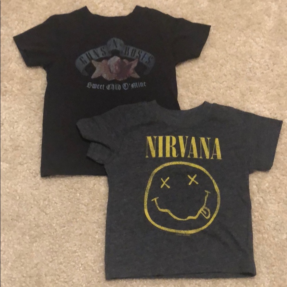Bundle of band tees 18m.